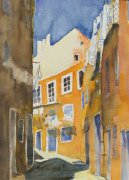 Gasse in Lissabon