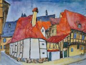 Nur noch als Druck Größe 30 x 40 cm, Speichergasse in Quedlinburg, Harz